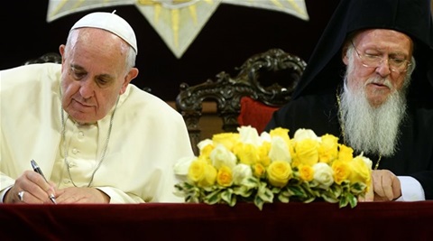 Οικουμενικός Πατριάρχης Βαρθολομαίος Πάπας Φραγκίσκος